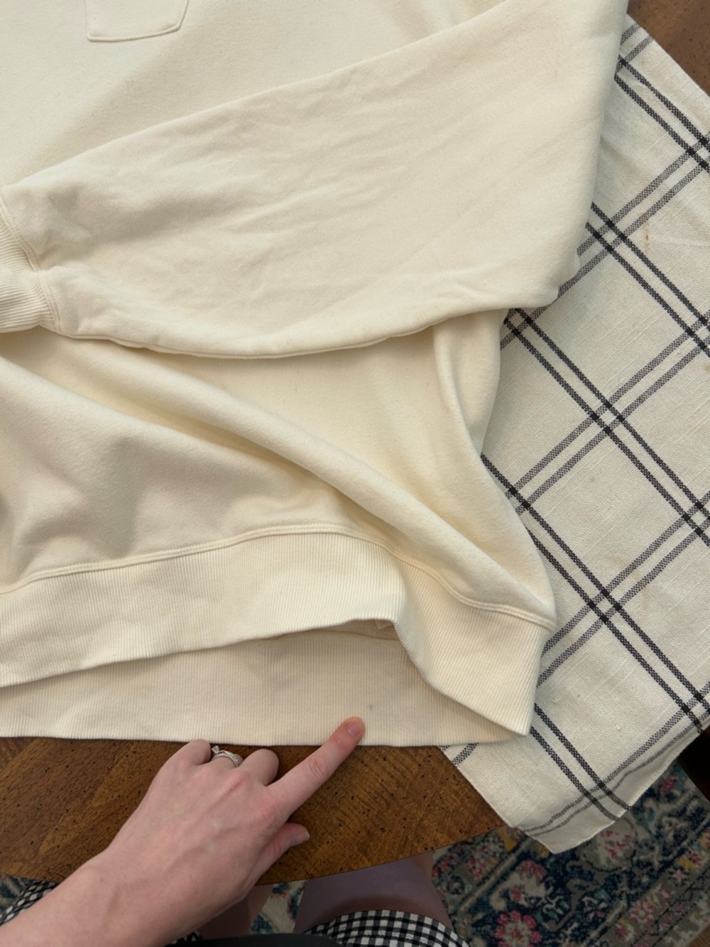 Varley Woods Sweat Sweatshirt Womens Medium Pullover Cream Anthropologie - Picture 14 of 15